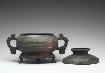 图片[3]-Gui food container with qiequ curled dragon pattern, Western Zhou period (c. 1046-771 BCE)-China Archive